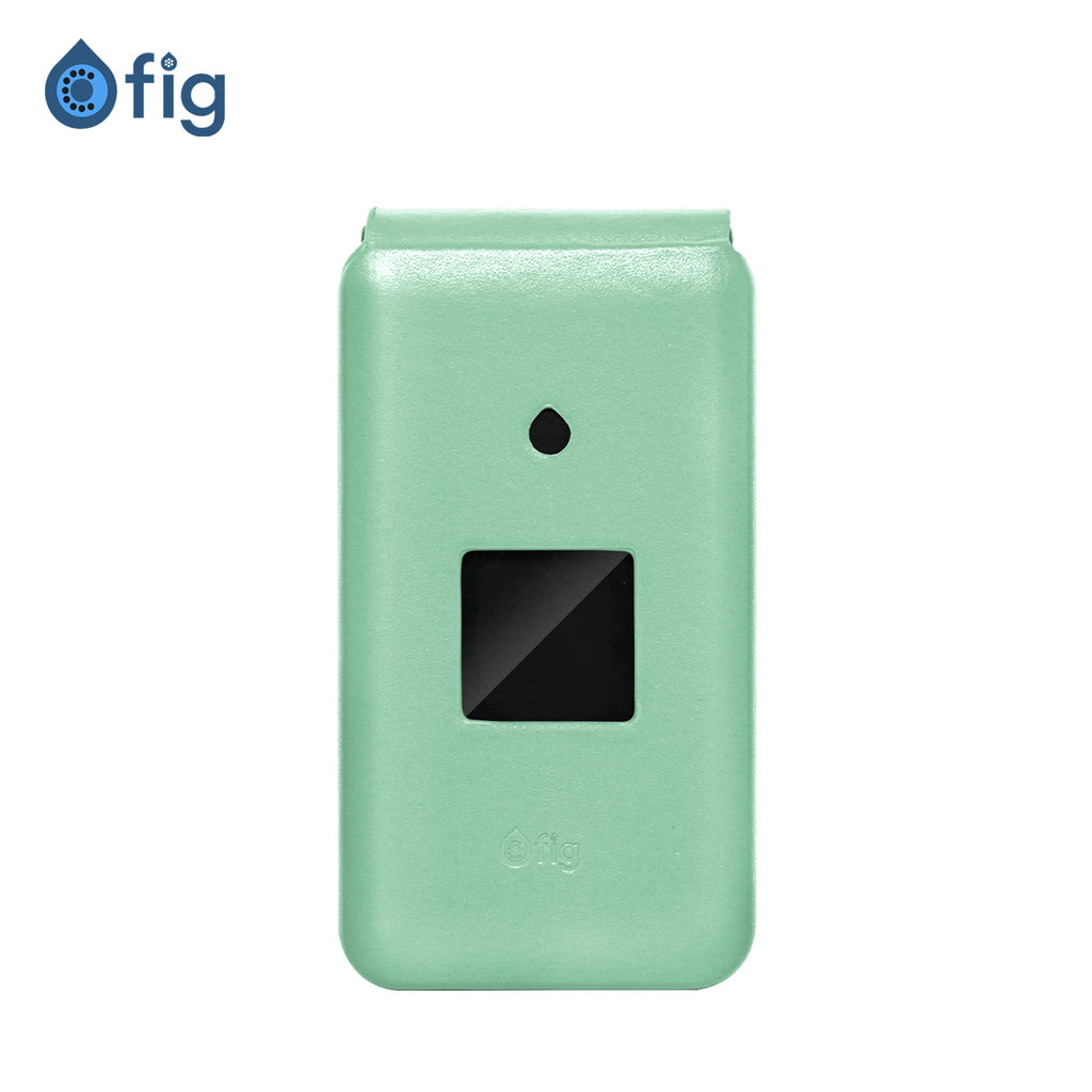 Fig Flip II shockproof leather case, green