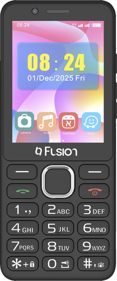 Fusion F2 kosher phone with keypad, front view