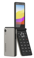 Wonder Pro kosher flip phone, open, front view